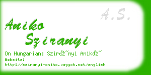 aniko sziranyi business card